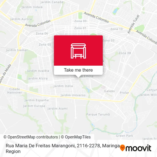Rua Maria De Freitas Marangoni, 2116-2278 map