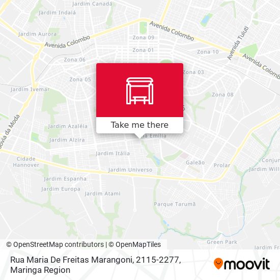 Rua Maria De Freitas Marangoni, 2115-2277 map