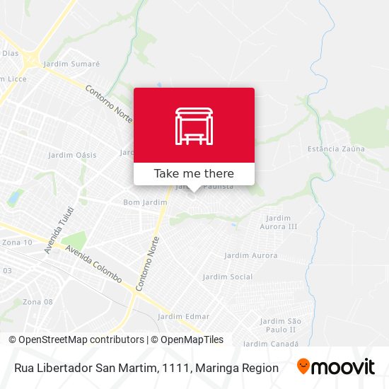 Mapa Rua Libertador San Martim, 1111