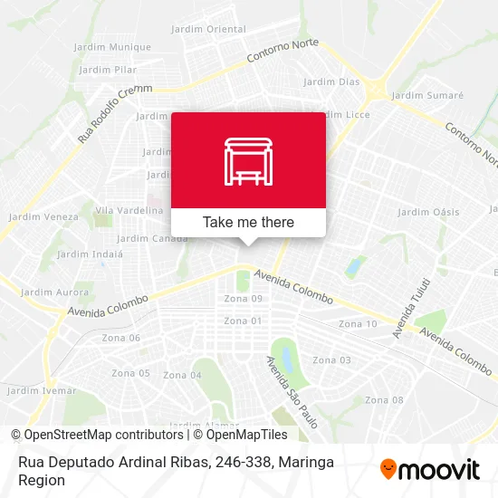 Rua Deputado Ardinal Ribas, 246-338 map