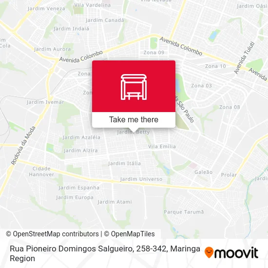 Rua Pioneiro Domingos Salgueiro, 258-342 map