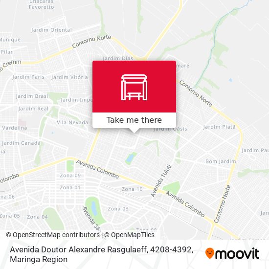 Mapa Avenida Doutor Alexandre Rasgulaeff, 4208-4392