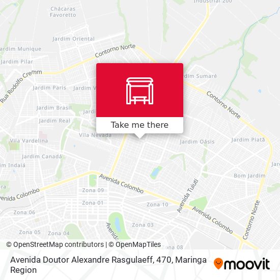 Avenida Doutor Alexandre Rasgulaeff, 470 map