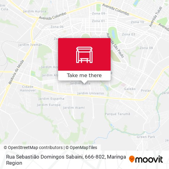 Rua Sebastião Domingos Sabaini, 666-802 map