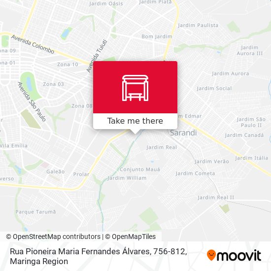 Mapa Rua Pioneira Maria Fernandes Álvares, 756-812