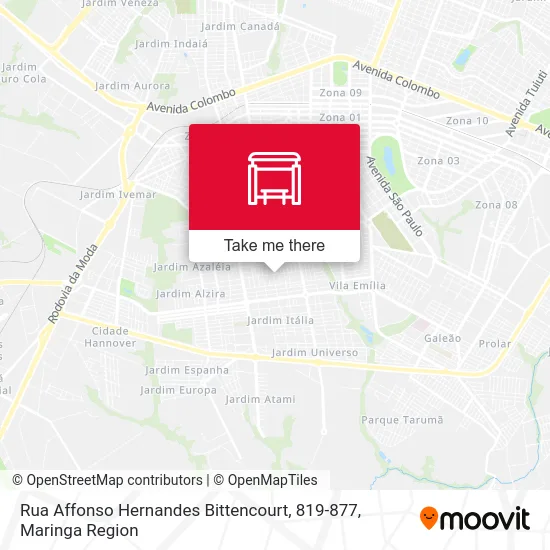Rua Affonso Hernandes Bittencourt, 819-877 map