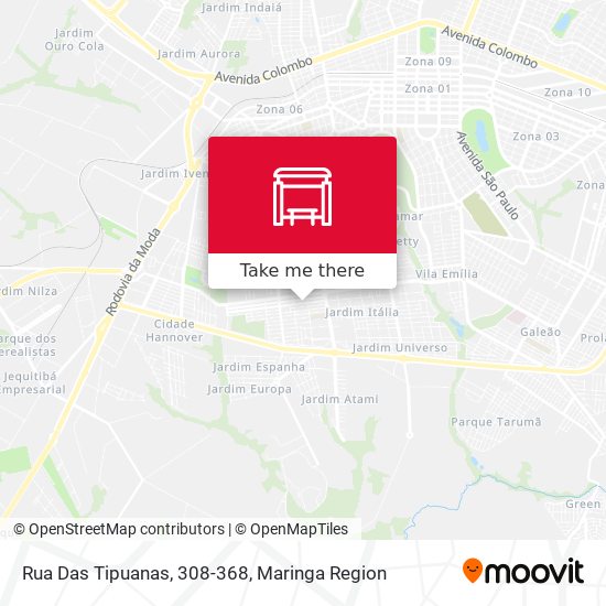 Rua Das Tipuanas, 308-368 map