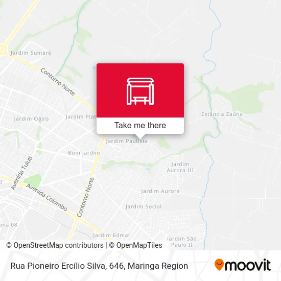 Rua Pioneiro Ercílio Silva, 646 map