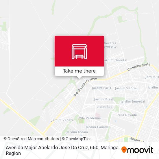 Mapa Avenida Major Abelardo José Da Cruz, 660