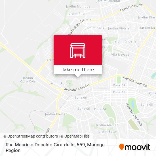 Mapa Rua Maurício Donaldo Girardello, 659