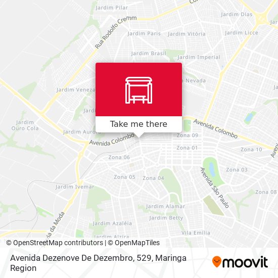 Avenida Dezenove De Dezembro, 529 map