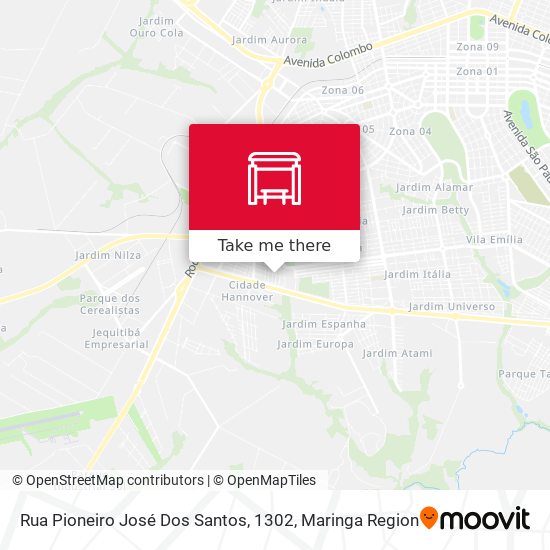 Rua Pioneiro José Dos Santos, 1302 map