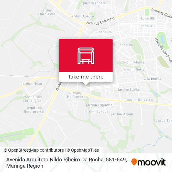 Mapa Avenida Arquiteto Nildo Ribeiro Da Rocha, 581-649