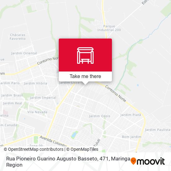 Rua Pioneiro Guarino Augusto Basseto, 471 map