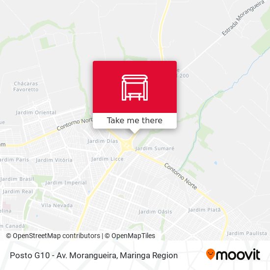 Posto G10 - Av. Morangueira map