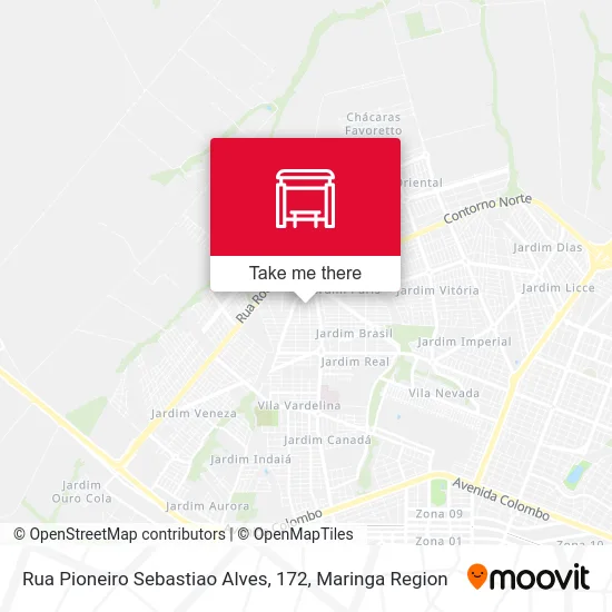 Rua Pioneiro Sebastiao Alves, 172 map