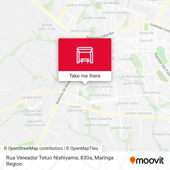 Rua Vereador Tetuo Nishiyama, 830a map