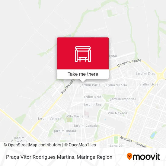 Praça Vitor Rodrigues Martins map
