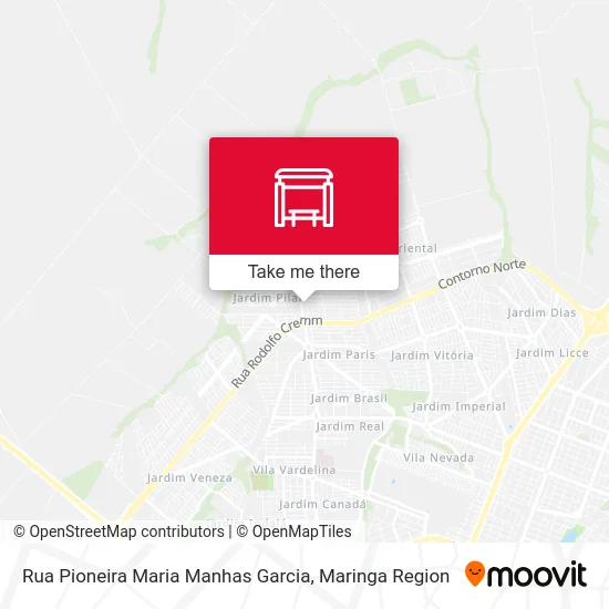 Rua Pioneira Maria Manhas Garcia map