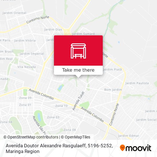 Mapa Avenida Doutor Alexandre Rasgulaeff, 5196-5252