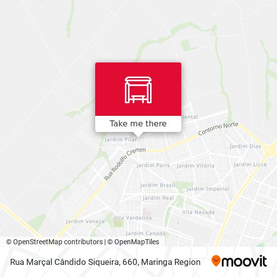 Mapa Rua Marçal Cândido Siqueira, 660