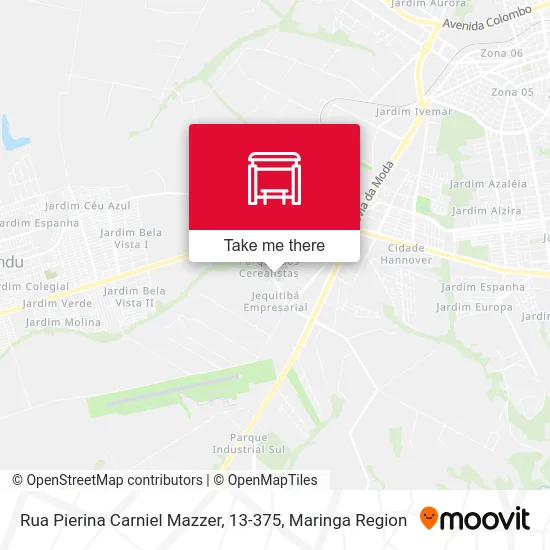 Rua Pierina Carniel Mazzer, 13-375 map