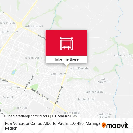 Rua Vereador Carlos Alberto Paula, L.O 486 map