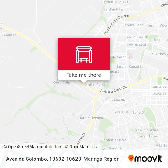 Avenida Colombo, 10602-10628 map