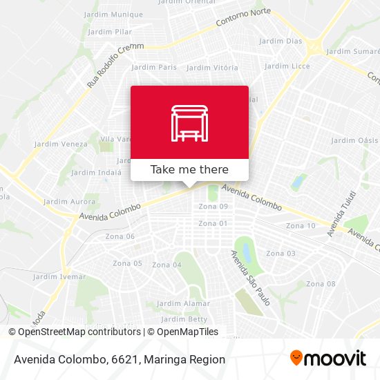 Mapa Avenida Colombo, 6621