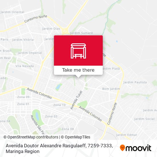 Mapa Avenida Doutor Alexandre Rasgulaeff, 7259-7333