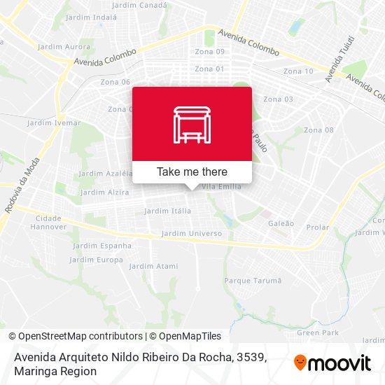 Mapa Avenida Arquiteto Nildo Ribeiro Da Rocha, 3539