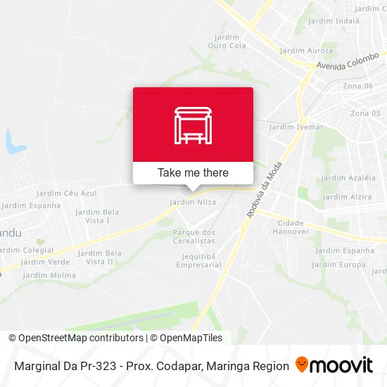 Marginal Da Pr-323 - Prox. Codapar map