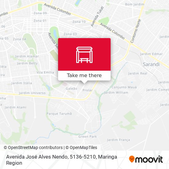 Avenida José Alves Nendo, 5136-5210 map