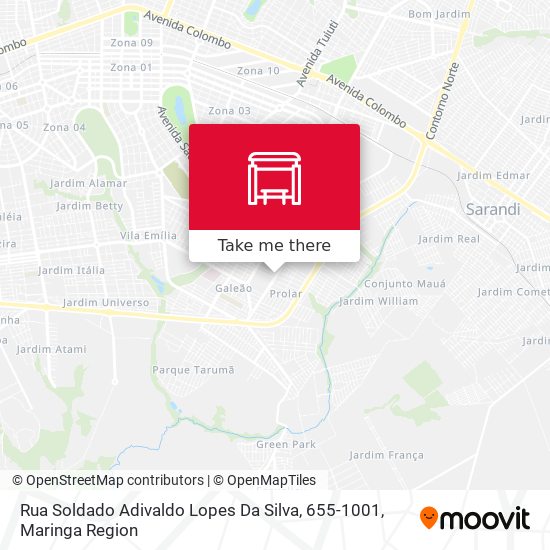 Rua Soldado Adivaldo Lopes Da Silva, 655-1001 map