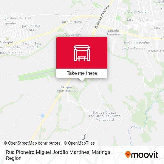 Rua Pioneiro Miguel Jordão Martines map