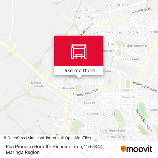 Rua Pioneiro Rodolfo Pinheiro Lima, 276-344 map