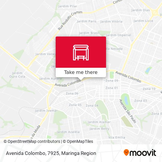 Mapa Avenida Colombo, 7925