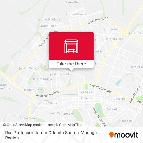 Rua Professor Itamar Orlando Soares map