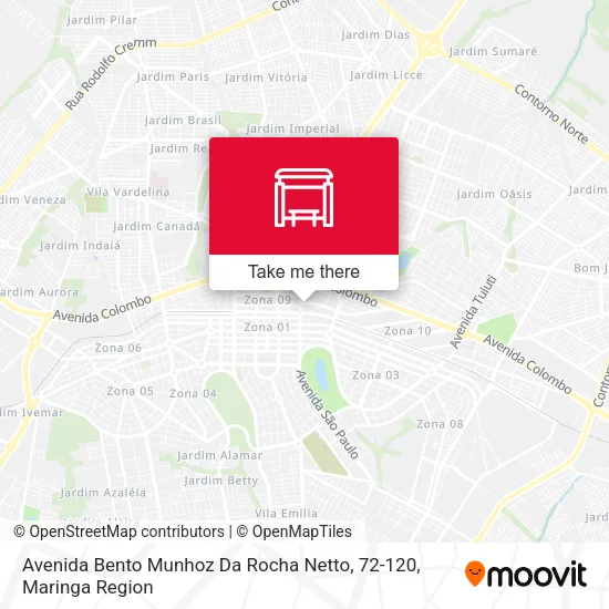 Avenida Bento Munhoz Da Rocha Netto, 72-120 map