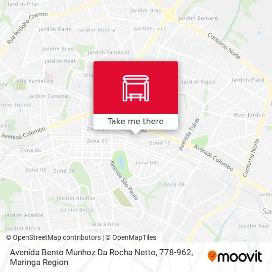 Mapa Avenida Bento Munhoz Da Rocha Netto, 778-962