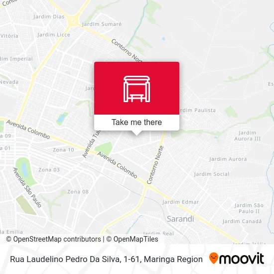 Rua Laudelino Pedro Da Silva, 1-61 map