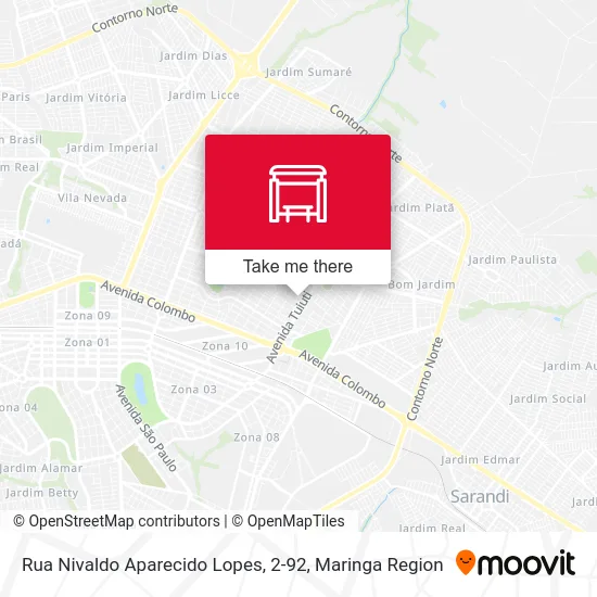 Rua Nivaldo Aparecido Lopes, 2-92 map
