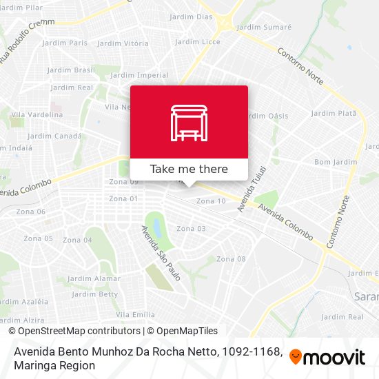 Mapa Avenida Bento Munhoz Da Rocha Netto, 1092-1168