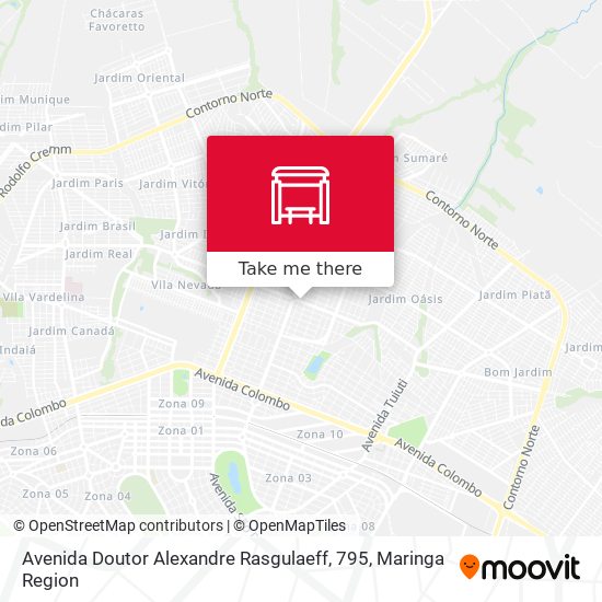 Avenida Doutor Alexandre Rasgulaeff, 795 map