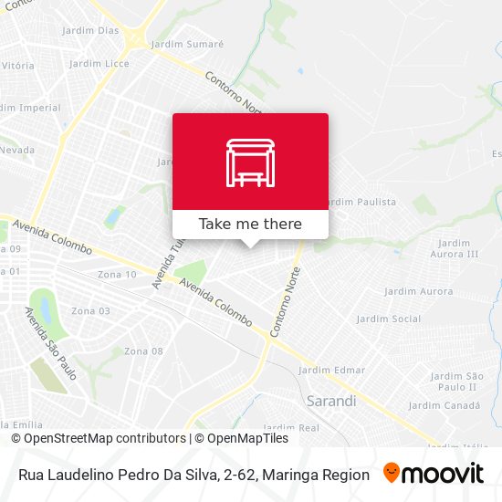 Mapa Rua Laudelino Pedro Da Silva, 2-62