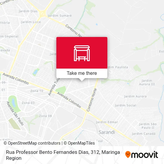 Rua Professor Bento Fernandes Dias, 312 map