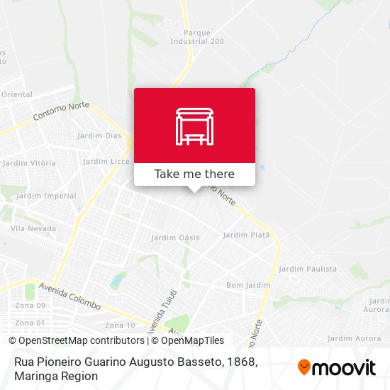 Rua Pioneiro Guarino Augusto Basseto, 1868 map