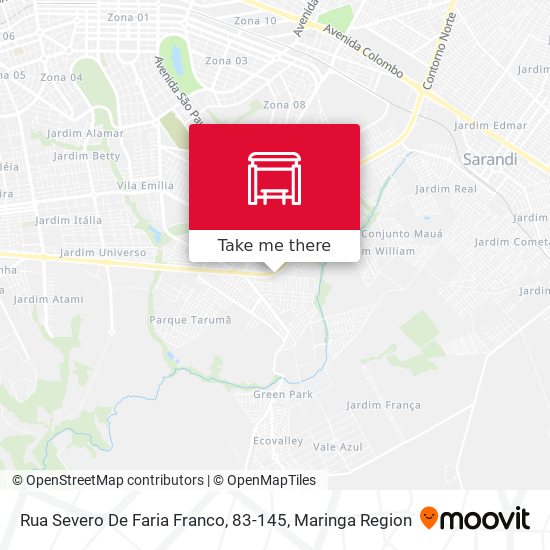 Rua Severo De Faria Franco, 83-145 map
