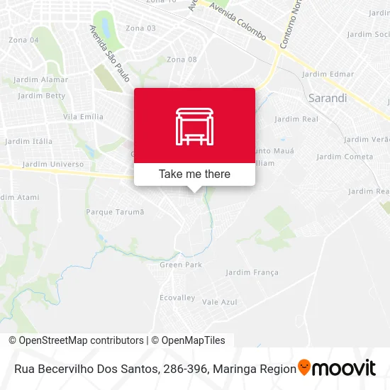 Rua Becervilho Dos Santos, 286-396 map