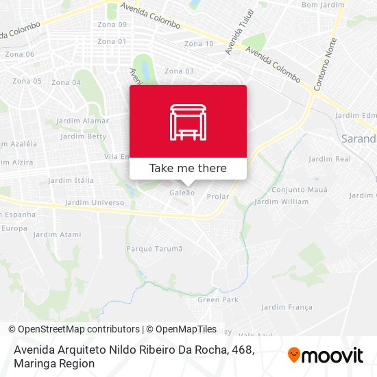 Mapa Avenida Arquiteto Nildo Ribeiro Da Rocha, 468